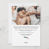 メリーモダンクリスマスの台本の家族5枚の写真 シーズンカード (裏面)