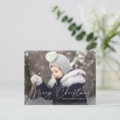 メリーモダンクリスマスの台本の雪ぼやけた写真 シーズンポストカード (スタンド正面)