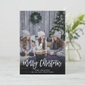 メリーモダンクリスマスの台本、垂直フルフォト シーズンカード (スタンド正面)