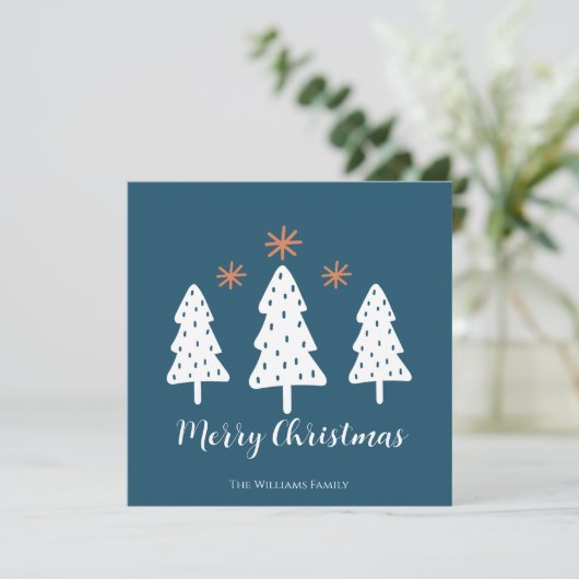 メリーモダンクリスマスの木と星々が咲く シーズンカード (スタンド正面)