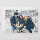 メリーモダンクリスマスの木の写真 シーズンカード (裏面)