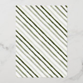 メリーモダンクリスマスの白い写真 箔シーズンカード (裏面)