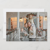 メリーモダンクリスマスの白い台本の写真 シーズンカード (正面)