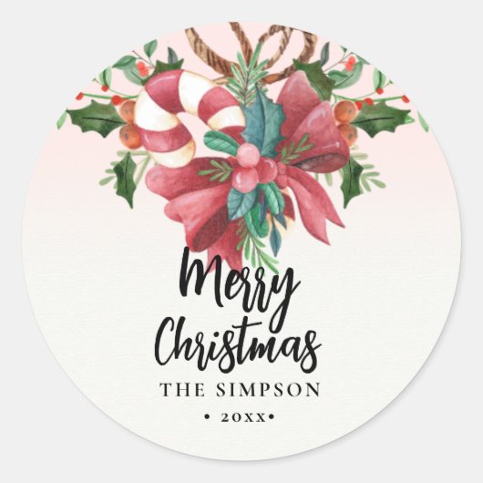 メリーモダンクリスマスの脚本 ラウンドシール (正面)