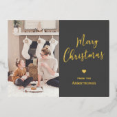 メリーモダンクリスマスの脚本 箔シーズンポストカード (正面)