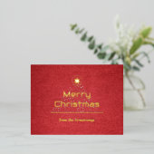 メリーモダンクリスマスの脚本 箔シーズンポストカード (立ち正面)