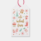 メリーモダンクリスマスの贈り物ラベル ギフトタグ (正面)