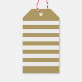 メリーモダンクリスマスアンティーク金ゴールドスクリプトの写真 ギフトタグ (裏面)