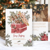 メリーモダンクリスマスイラストレーションおもしろい2枚 シーズンカード
