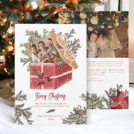 メリーモダンクリスマスイラストレーションおもしろい2枚 シーズンカード