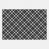 メリーモダンクリスマスオーナメントホリデイ ラッピングペーパーシート (正面2)