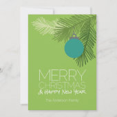 メリーモダンクリスマスオーナメント – 非写真 シーズンカード (正面)