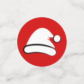 メリーモダンクリスマスサンタハットテーブル紙吹雪 コンフェッティ (スモール正面)