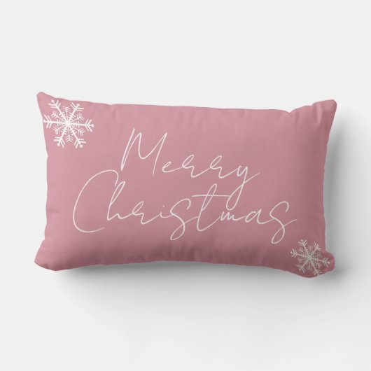 メリーモダンクリスマススノーフレーク家族の名前Lumb ランバークッション (裏面)
