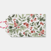 メリーモダンクリスマスタイポグラフィカスタムファミリー ギフトタグ (裏面横)