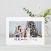 メリーモダンクリスマスタイポグラフィカスタム写真 (スタンド正面)