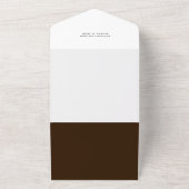 メリーモダンクリスマスタイポグラフィ写真 オールインワン招待状 (外側)