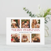 メリーモダンクリスマスタイポグラフィ数々の – 写真 シーズンカード (スタンド正面)