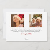 メリーモダンクリスマスタイポグラフィ数々の – 写真 シーズンカード (裏面)