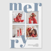 メリーモダンクリスマスダスティブルーフォトコラージュ (正面)