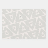 メリーモダンクリスマスツリーグリーン ラッピングペーパーシート (正面2)