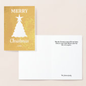 メリーモダンクリスマスツリースターホリデーフォイルカード 箔カード (ディスプレー)