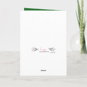 メリーモダンクリスマスツリー雪カスタム雪 シーズンカード (裏面)