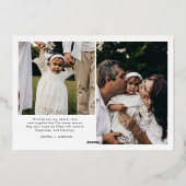 メリーモダンクリスマストレンディー写真家族 箔シーズンカード (裏面)