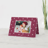 メリーモダンクリスマスパープル4写真 シーズンカード (裏面)