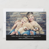 メリーモダンクリスマスビッグ2枚の写真カード シーズンカード (裏面)