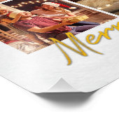 メリーモダンクリスマスファミリーホリデー数々の フォトプリント            (角)