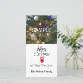 メリーモダンクリスマスフォトカード シーズンカード (スタンド正面)