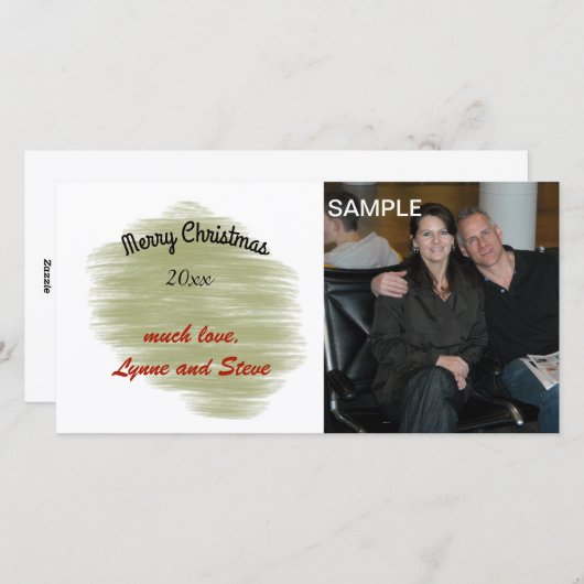 メリーモダンクリスマスフォトカード シーズンカード (正面/裏面)