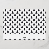 メリーモダンクリスマスフォトブラック 箔シーズンカード (裏面)