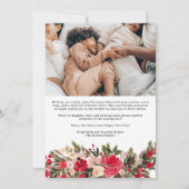 メリーモダンクリスマスフローラ家族5枚の写真 シーズンカード (裏面)