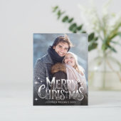 メリーモダンクリスマスホリデーPHOTOグリーティング ポストカード (スタンド正面)