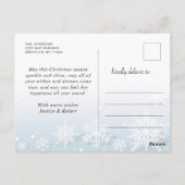 メリーモダンクリスマスホリデーPHOTOグリーティング ポストカード (裏面)