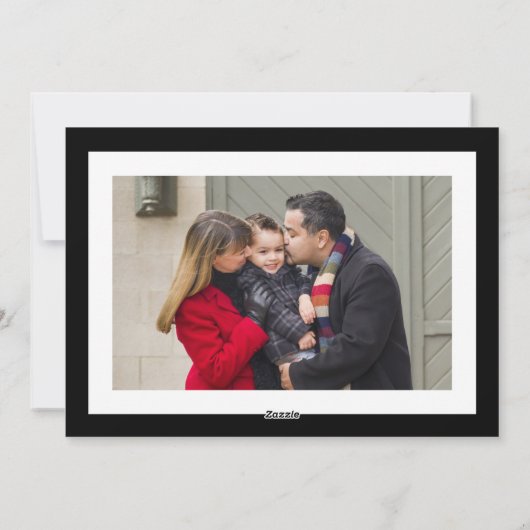 メリーモダンクリスマスヴィンテージレッドトラックの写真 シーズンカード (裏面)