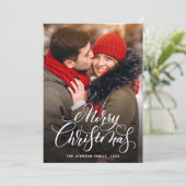 メリーモダンクリスマス写真あいさつ シーズンカード (スタンド正面)