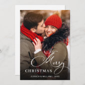 メリーモダンクリスマス写真あいさつ シーズンカード (正面/裏面)