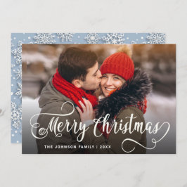 メリーモダンクリスマス写真あいさつ シーズンカード