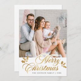 メリーモダンクリスマス写真あいさつ シーズンカード