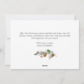 メリーモダンクリスマス写真あいさつ シーズンカード (裏面)