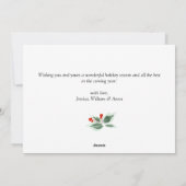 メリーモダンクリスマス写真あいさつ シーズンカード (裏面)