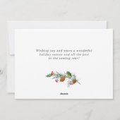 メリーモダンクリスマス写真あいさつ シーズンカード (裏面)