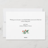 メリーモダンクリスマス写真あいさつ シーズンカード (裏面)