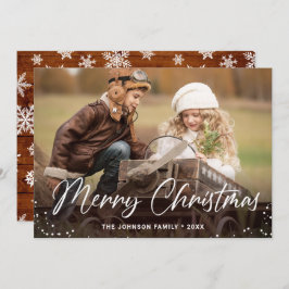 メリーモダンクリスマス写真あいさつ シーズンカード