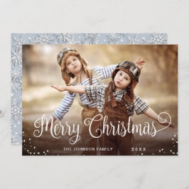 メリーモダンクリスマス写真あいさつ シーズンカード