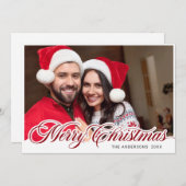 メリーモダンクリスマス写真あいさつ シーズンカード (正面/裏面)