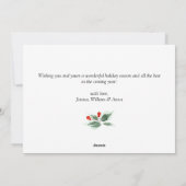 メリーモダンクリスマス写真あいさつ シーズンカード (裏面)